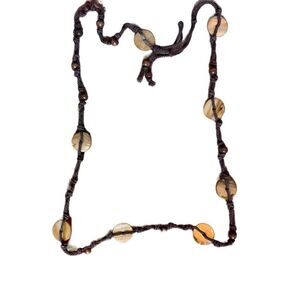 Woven and beaded belt